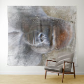 Gorilla Face Oerwoud Dier Waterverf Wandkleed (In Situ (horizontaal))