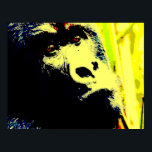 Gorilla Face Pop Art Poster Print. Gorilla Posters<br><div class="desc">Gorilla Head Pop Art Digital Photography Artwork - Wilde dieren Mountain Gorillas Afbeeldingen - Mountain Gorilla Face Close look - Primates Artwork</div>