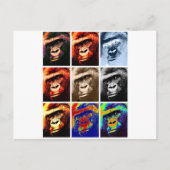 Gorilla Faces Briefkaart (Voorkant)