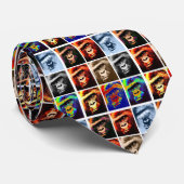 Gorilla Faces Pop Art Stropdas (Opgerold)
