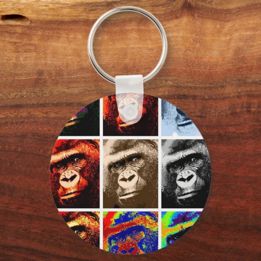 Gorilla Faces Sleutelhanger (Voorkant)