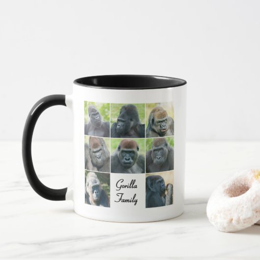 Gorilla Familie Mok (Met donut)