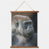 Gorilla familie - Ozala Lope en Oumbi Hangend Wandkleed (Voorkant)