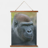 Gorilla familie - Ozala Lope en Oumbi Hangend Wandkleed (Voorkant 2)