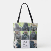 Gorilla Familie Tote Bag (Achterkant)