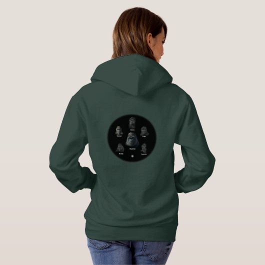 Gorilla Family Hoodie (Achterkant volledig)
