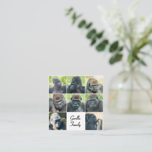Gorilla Family Informatiekaartje (Staand voorkant)