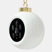 Gorilla Family Keramische Bal Ornament (Rechts)