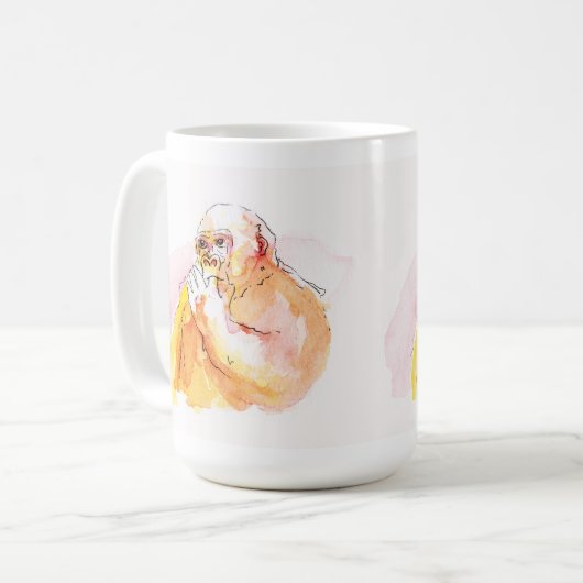 Gorilla Family Mug (ゴリラ家族のマグカップ)Gorilla Life Koffiemok (Voorkant links)