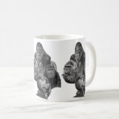 Gorilla Family Mug (ゴリラ家族のマグカップ）Gorilla Life Koffiemok (Voorkant rechts)