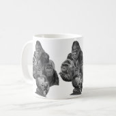 Gorilla Family Mug (ゴリラ家族のマグカップ）Gorilla Life Koffiemok (Voorkant links)