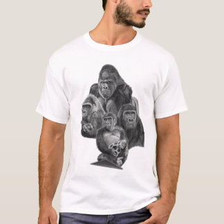 Gorilla Family T-shirt (ゴリラ家族のT-シャツ）Gorilla Life