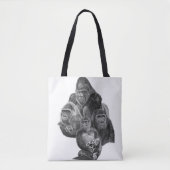 Gorilla Family tote Bag (ゴリラ家族のトートバッグ）Gorilla Life (Voorkant)