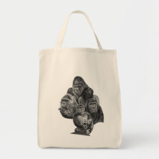 Gorilla Family Totebag (ゴリラ家族のトートバッグ)Gorilla Life Tote Bag