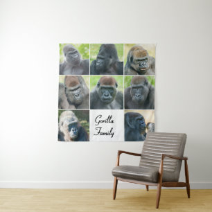 Gorilla Family Wandkleed