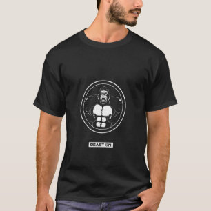 Gorilla Fitness Roaring Gorilla Gym Motief Fitness T-shirt