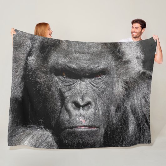 Gorilla Fleece Blanket (In situ)