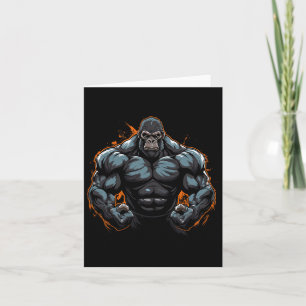 gorilla flexing kaart