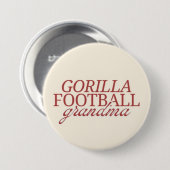 Gorilla football oma ronde button 7,6 cm (Voorkant /achterkant)