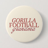 Gorilla football oma ronde button 7,6 cm (Voorkant)