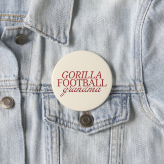 Gorilla football oma ronde button 7,6 cm