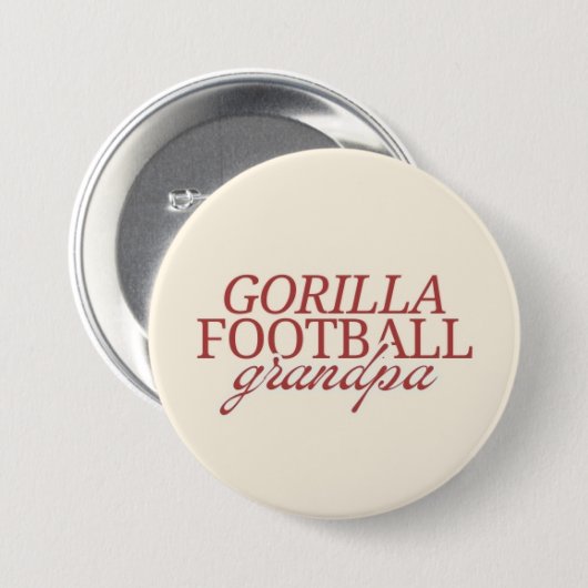 Gorilla football opa ronde button 7,6 cm (Voorkant /achterkant)