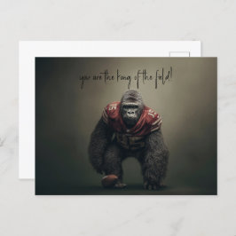Gorilla Football Speler Briefkaart