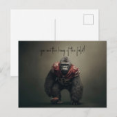 Gorilla Football Speler Briefkaart (Voorkant / Achterkant)