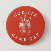 Gorilla Game Day Bucket Ronde Button 7,6 Cm (Voorkant)