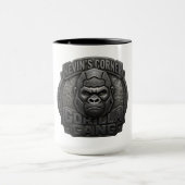 Gorilla Gang Geometrisch Logo in Zwarte Metaal Loo Mok (Midden)