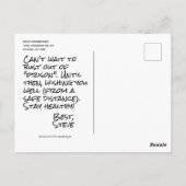 Gorilla Gevangenisvergrendeling tijdens de schuilp Briefkaart (Achterkant)