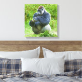 Gorilla gewikkeld doek canvas afdruk (Insitu (Slaapkamer))