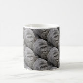 Gorilla gezichtspatroon koffiemok (Center)