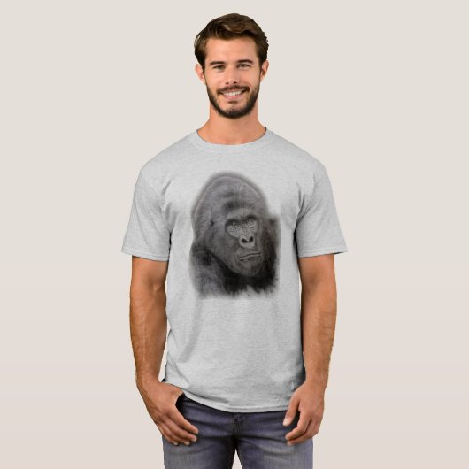 Gorilla gezichtspatroon t-shirt (Voorkant volledig)