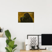 Gorilla Grace - Realistisch wildlife portret Poster (Thuiskantoor)