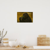 Gorilla Grace - Realistisch wildlife portret Poster (Keuken)