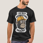 Gorilla Grappig Slogan Design T-shirt (Voorkant)