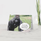 Gorilla Greeting Card Kaart (Voorkant)