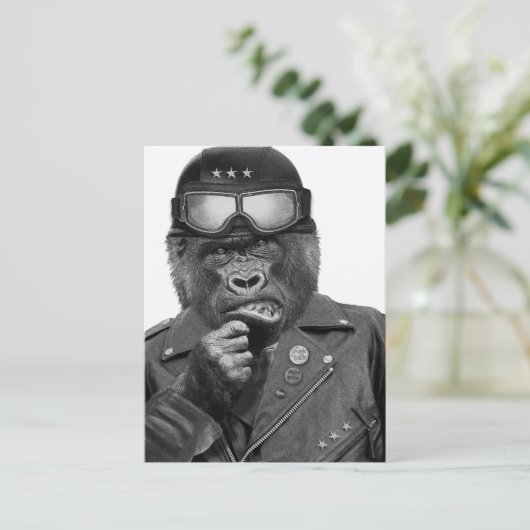 Gorilla Guy Briefkaart (Staand voorkant)