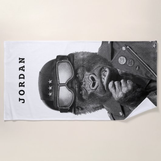 Gorilla Guy | Jouw namen toevoegen Strandlaken (Voorkant)