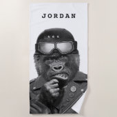 Gorilla Guy | Jouw namen toevoegen Strandlaken (Voorkant)