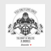 Gorilla Gym Sticker (Vel)