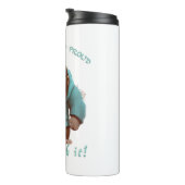 Gorilla hardnekkig omgaan met het schattig Schatti Thermosbeker (Geroteerd rechts)