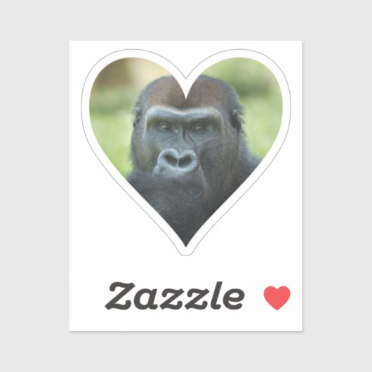 Gorilla Heart Sticker (Vel)