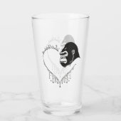 Gorilla Heartbeat Glas (Achterkant)