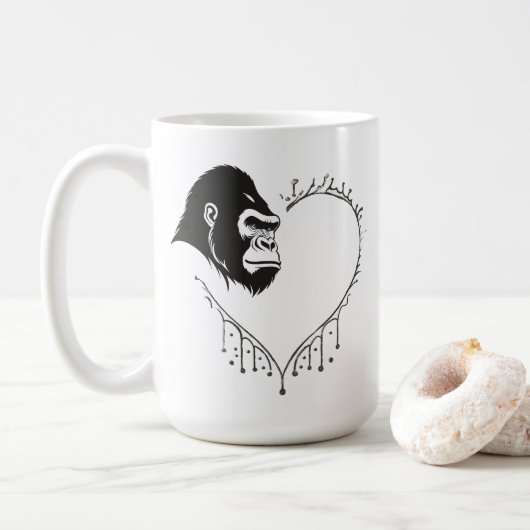 Gorilla Heartbeat Koffiemok (Met donut)