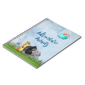 Gorilla Hippo en Meerkat - Adventure Awaits Notitieboek (Linkerzijde)