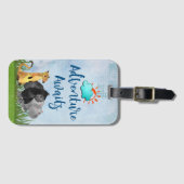 Gorilla Hippo en Meerkat avontuur wachten op je Bagagelabel (Voorkant (horizontaal))