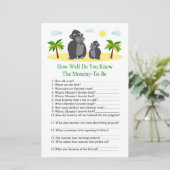 Gorilla Hoe goed ken je baby shower game? (Staand voorkant)