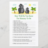 Gorilla Hoe goed ken je baby shower game? (Voorkant)